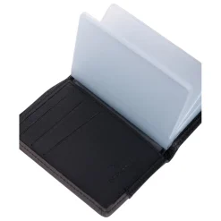 Porte-cartes Stop RFID Cuir DUO Noir/Taupe