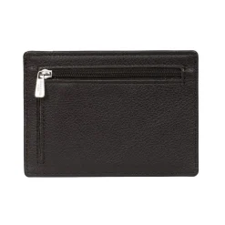 Porte-cartes Stop RFID Cuir CONFORT Marron foncé Lana
