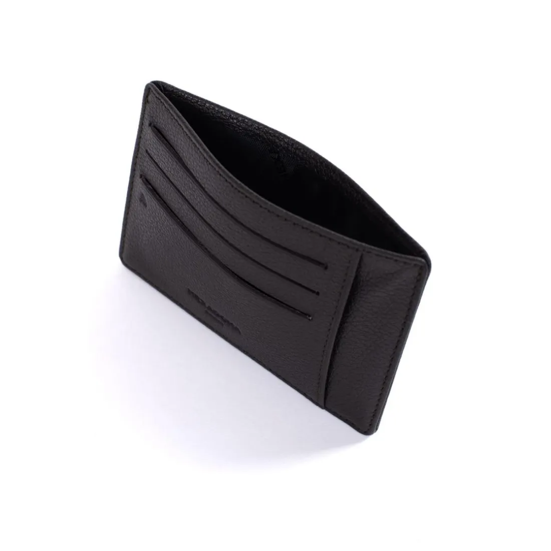 Porte-cartes Stop RFID Cuir CONFORT Marron foncé Lana