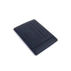 Porte-cartes Stop RFID Cuir CONFORT Marine Nea