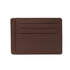 Porte-cartes Stop RFID Cuir CONFORT Chocolat Ida