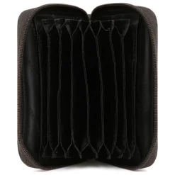 Porte-cartes Stop RFID Cuir SENSATION Marron foncé Tony