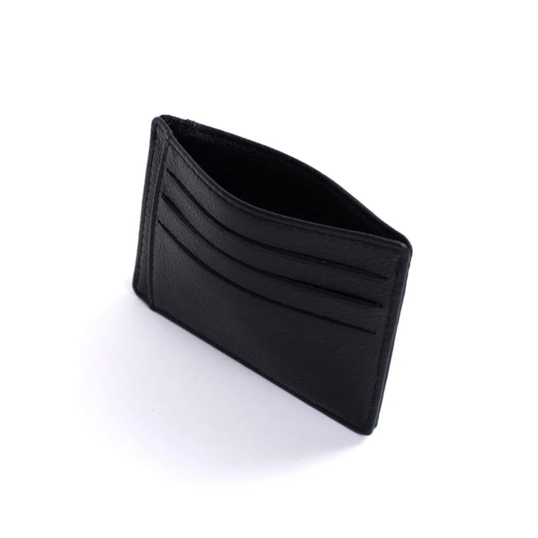 Porte-cartes Stop RFID Cuir CONFORT Noir Yara