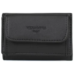 Porte-cartes Stop RFID SOFT Noir en cuir Louise