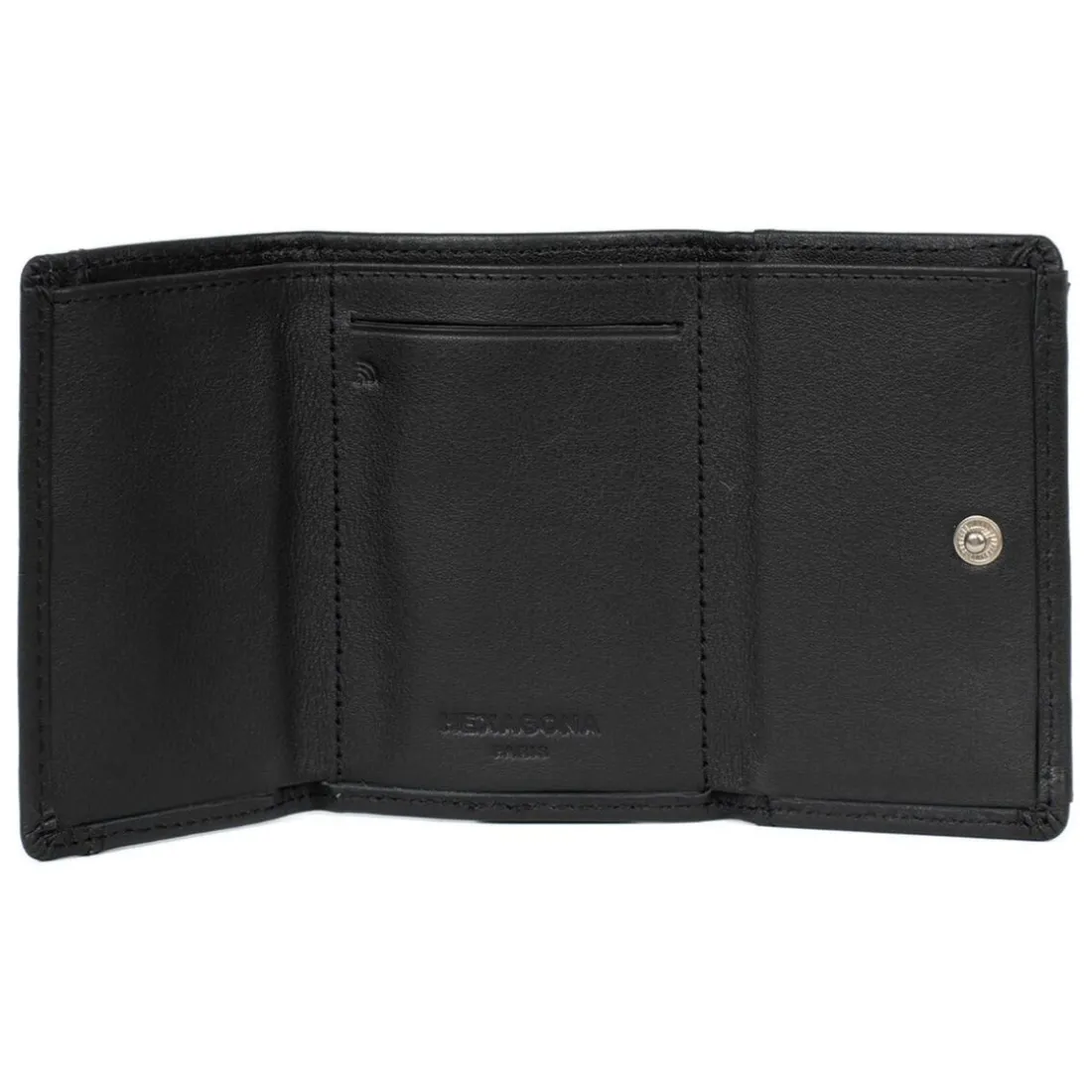 Porte-cartes Stop RFID SOFT Noir en cuir Louise