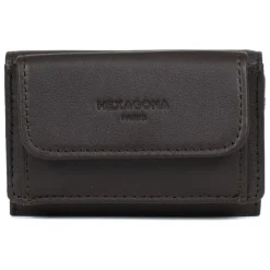 Porte-cartes Stop RFID SOFT Marron en cuir Tia