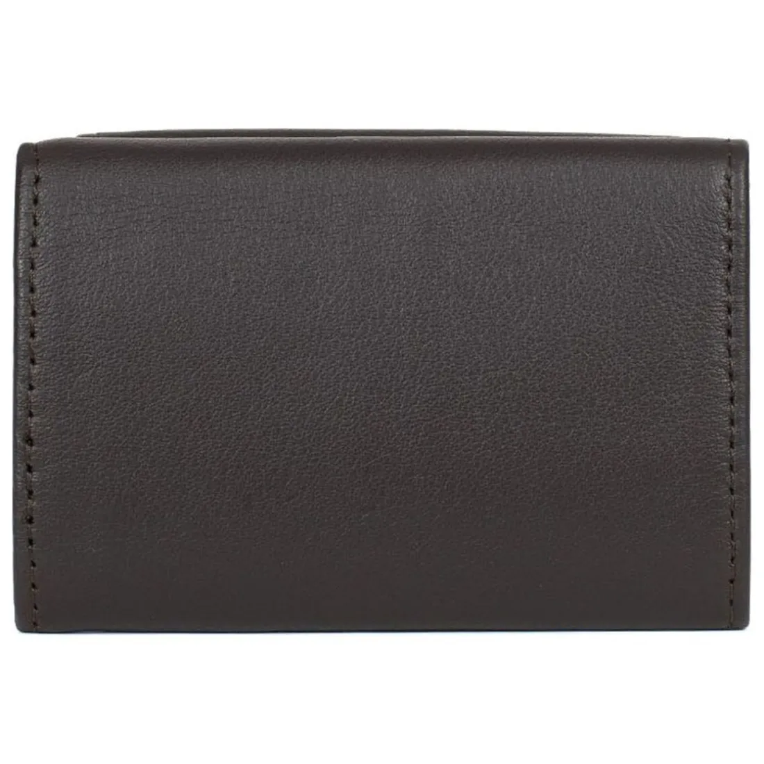 Porte-cartes Stop RFID SOFT Marron en cuir Tia