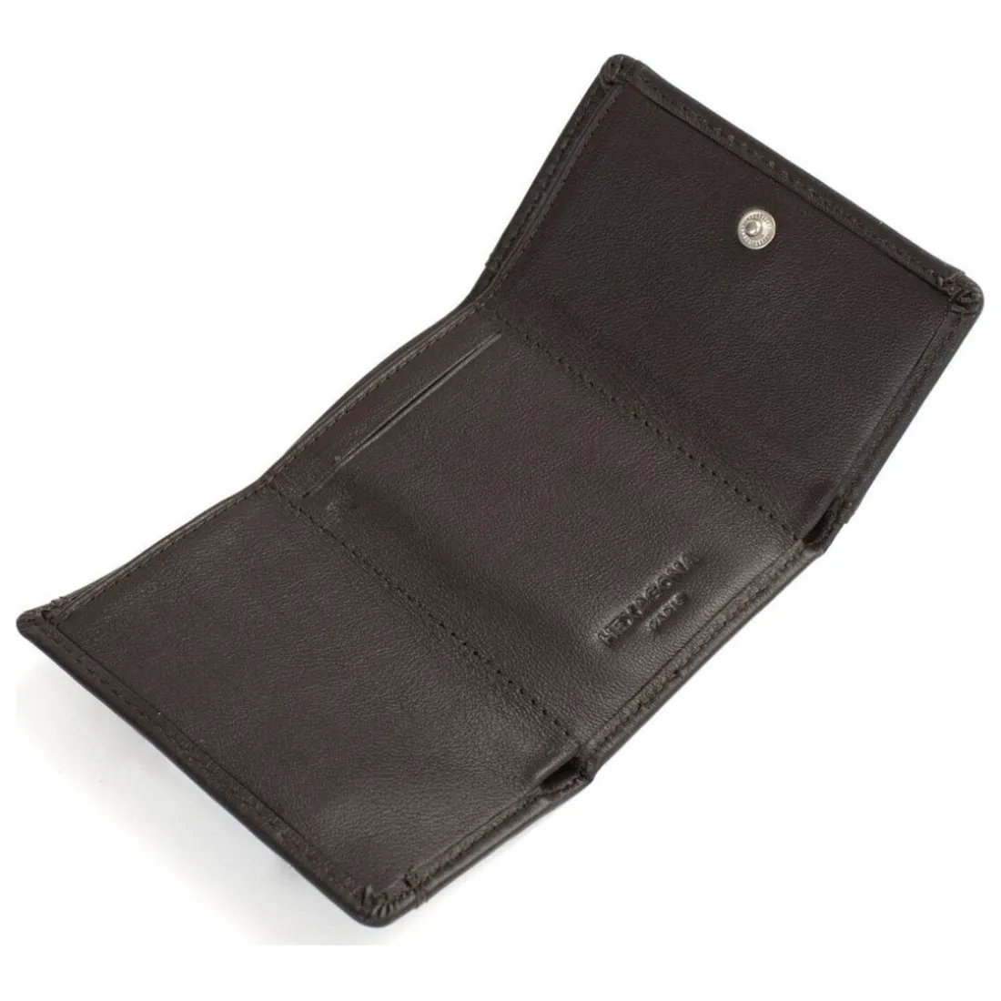 Porte-cartes Stop RFID SOFT Marron en cuir Tia
