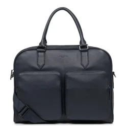 Porte-documents en cuir bleu
