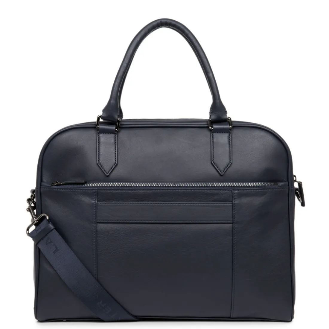 Porte-documents en cuir bleu