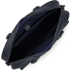 Porte-documents en cuir bleu