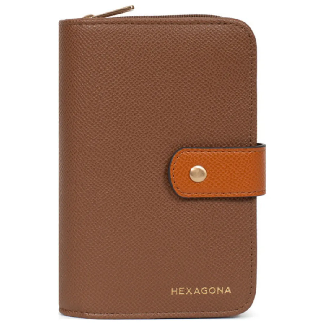 Portefeuille Cuir MERLINE Chocolat/Multicolore Zara