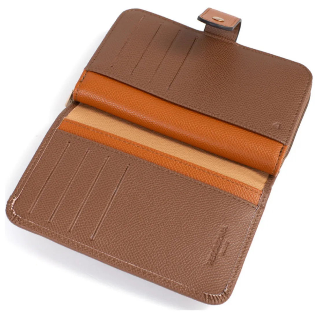 Portefeuille Cuir MERLINE Chocolat/Multicolore Zara