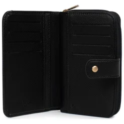 Portefeuille Cuir MERLINE Noir Dina