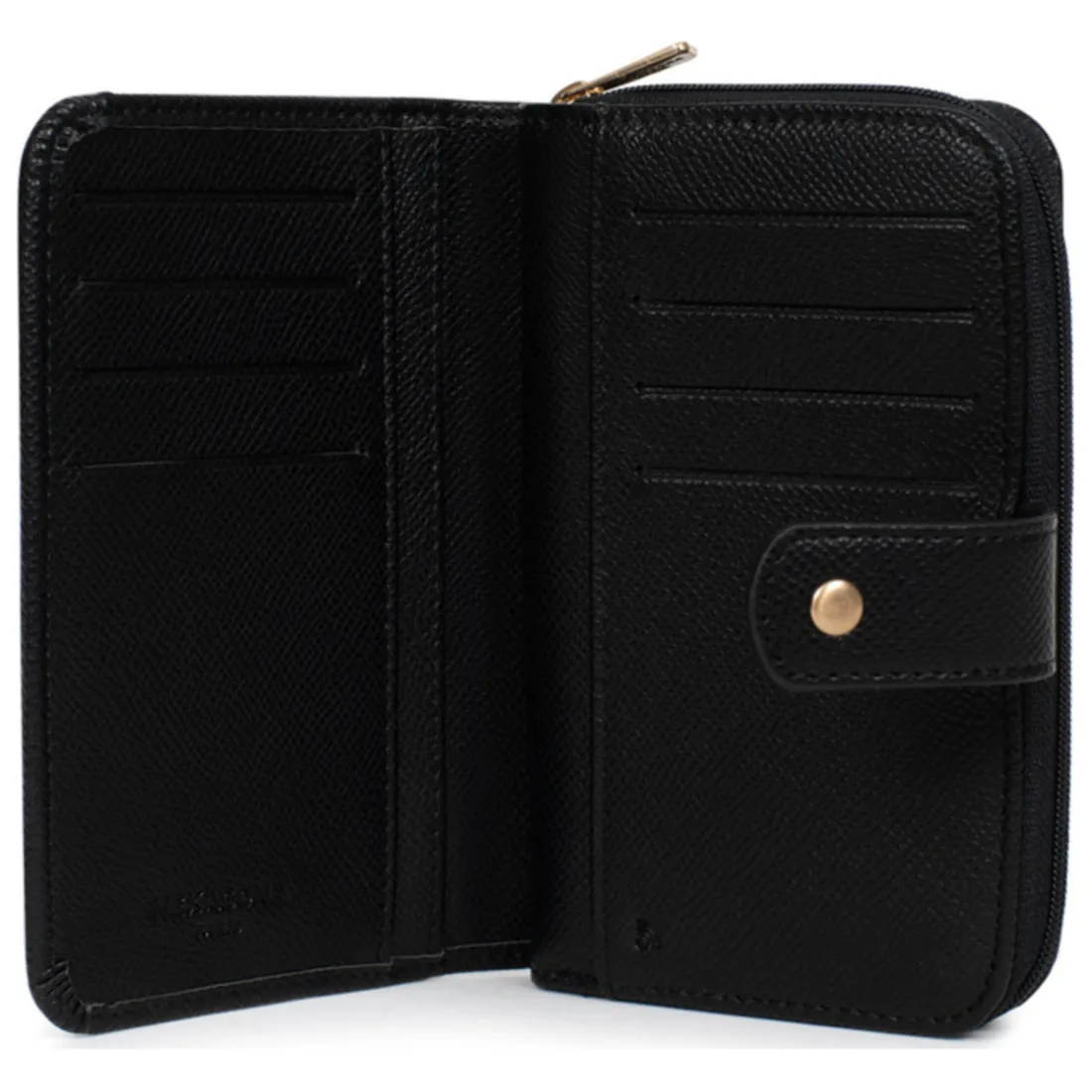 Portefeuille Cuir MERLINE Noir Dina