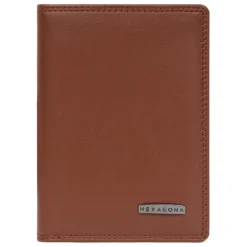 Portefeuille européen Stop RFID Cuir SENSATION Cognac Drew