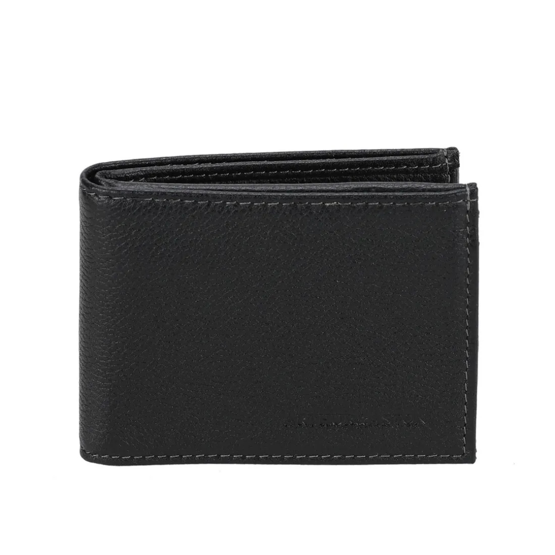 Portefeuille italien en cuir véritable noir