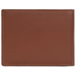 Portefeuille italien Stop RFID Cuir SENSATION Cognac Toby