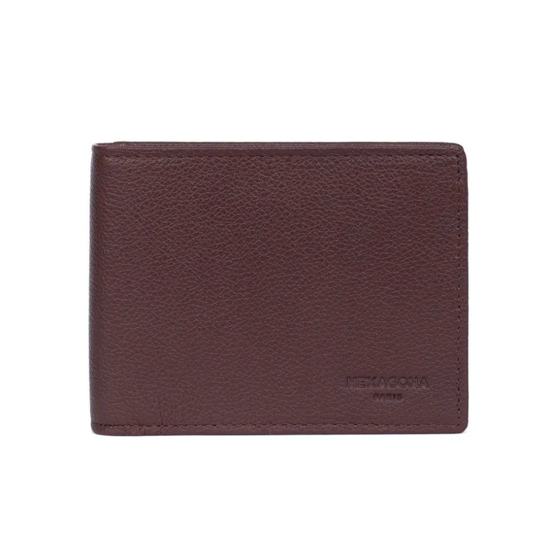 Portefeuille italien Stop RFID Cuir CONFORT Chocolat Ines