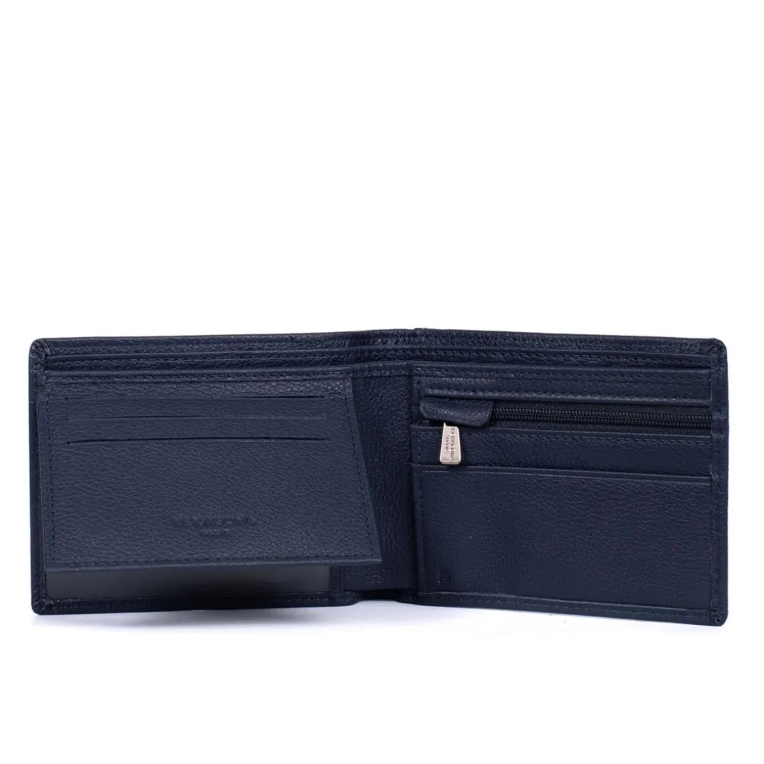 Portefeuille italien Stop RFID Cuir CONFORT Marine Maud