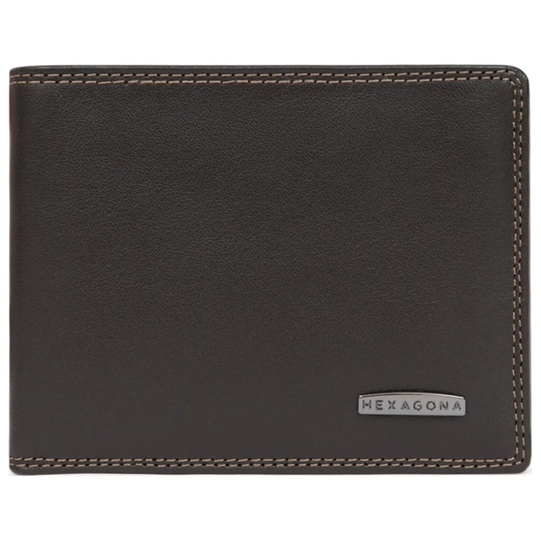 Portefeuille italien Stop RFID Cuir SENSATION Marron foncé Orin