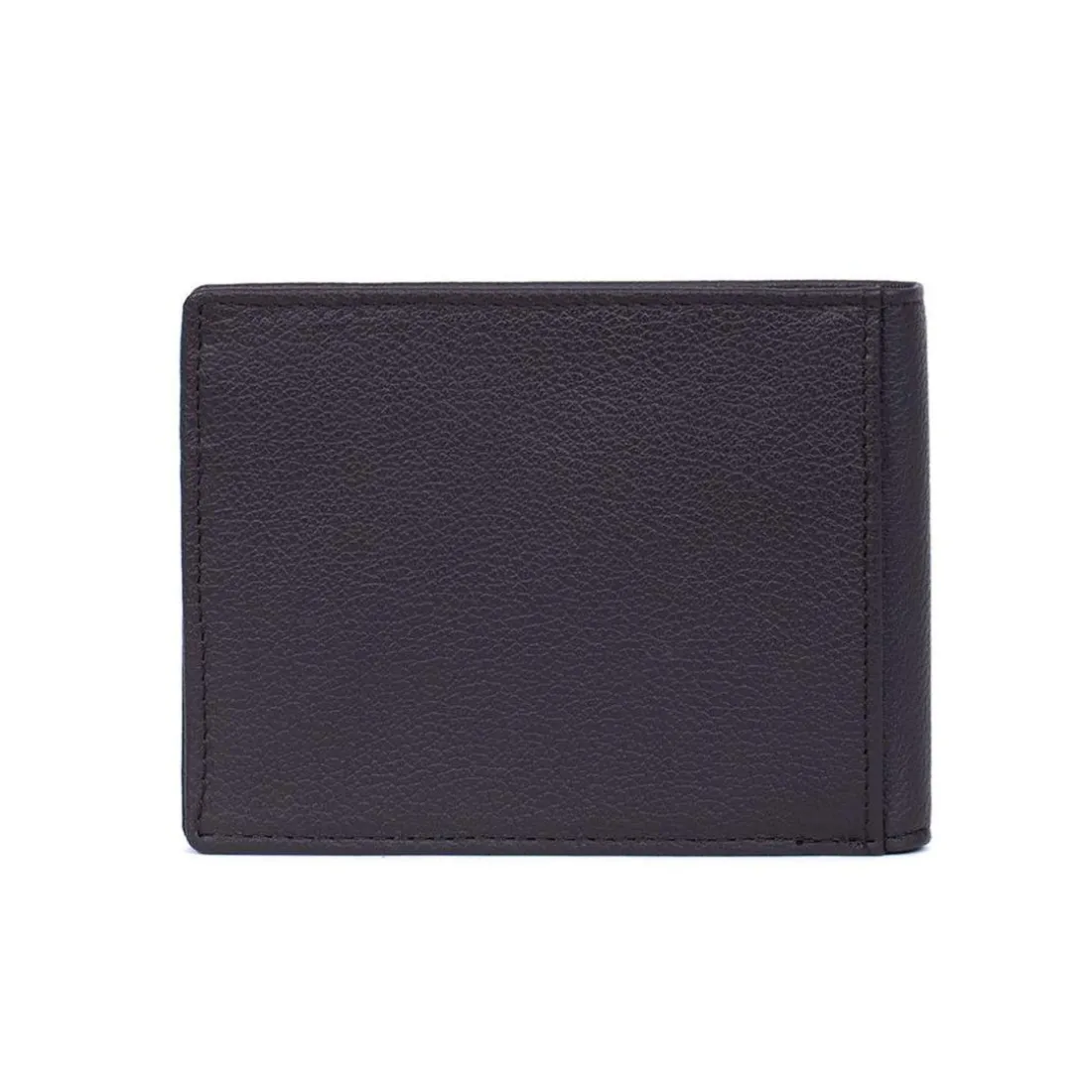 Portefeuille italien Stop RFID Cuir CONFORT Marron foncé Faye