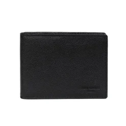 Portefeuille italien Stop RFID Cuir CONFORT Noir Mia