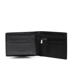 Portefeuille italien Stop RFID Cuir CONFORT Noir Mia