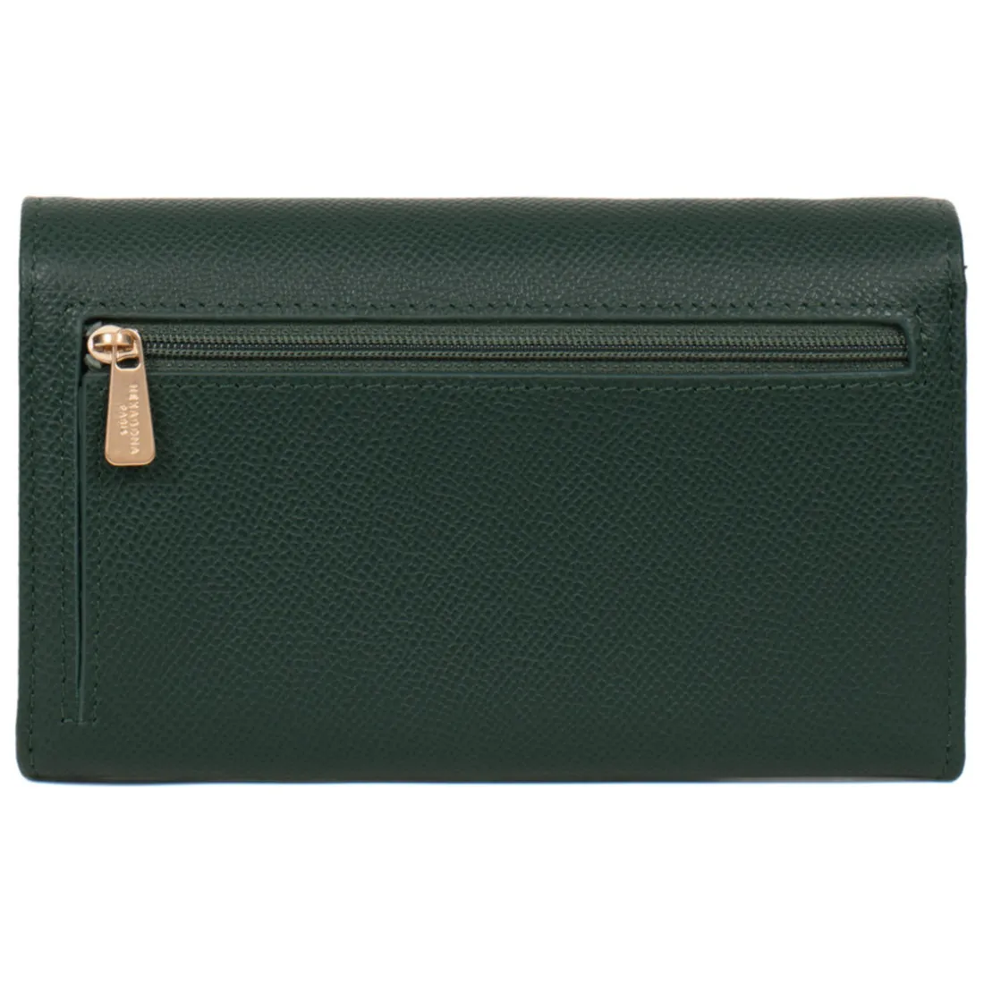 Portefeuille long Stop RFID AUDE Vert foncé Pax en cuir