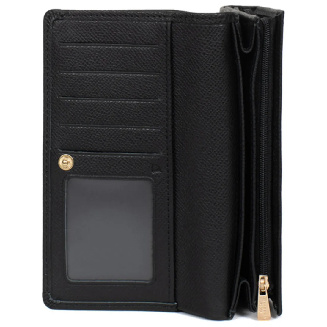 Portefeuille long Stop RFID AUDE Noir Kaye en cuir