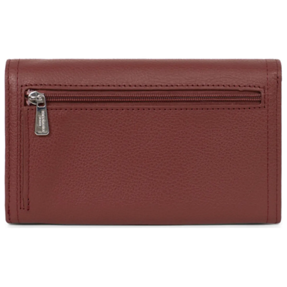 Portefeuille long Stop RFID MIRABELLE Bordeaux en cuir Vale
