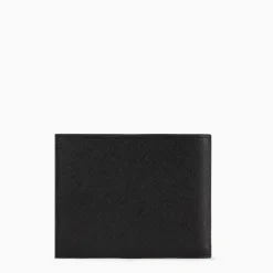 Portefeuille noir avec 3 volets