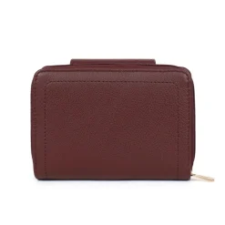 Portefeuille Stop RFID Cuir LUNA Prune Lila