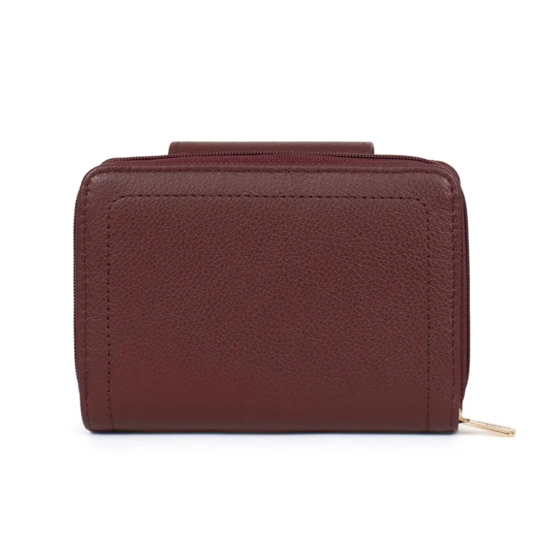 Portefeuille Stop RFID Cuir LUNA Prune Lila