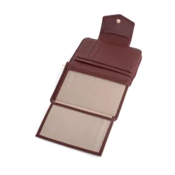 Portefeuille Stop RFID Cuir LUNA Prune Lila