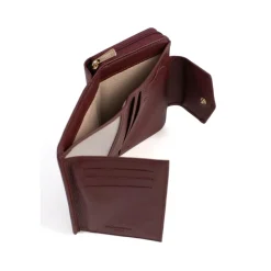 Portefeuille Stop RFID Cuir LUNA Prune Lila