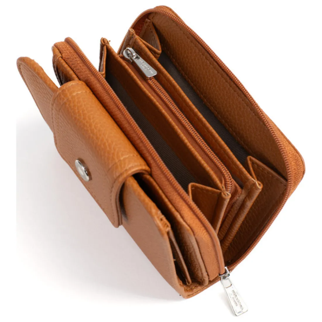 Portefeuille Stop RFID Cuir MAYA Caramel Sia