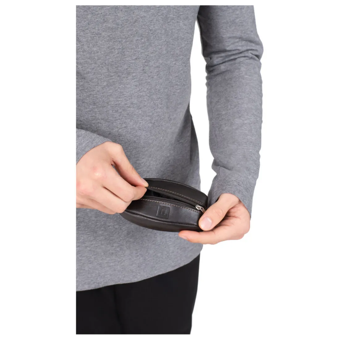 Porte-monnaie Cuir FELIN Marron Todd