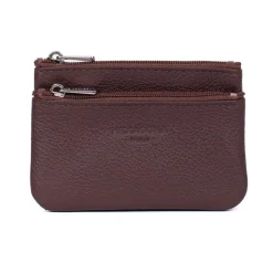Porte-monnaie Stop RFID Cuir CONFORT Chocolat Sue