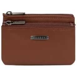 Porte-monnaie Stop RFID Cuir SENSATION Cognac