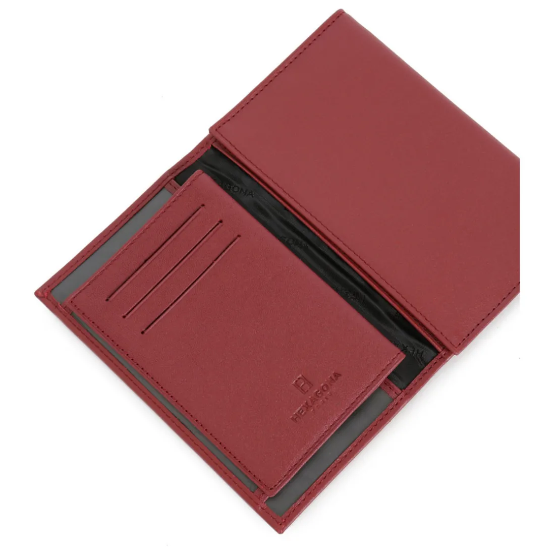 Porte-papiers Cuir SOFT Rouge Sid