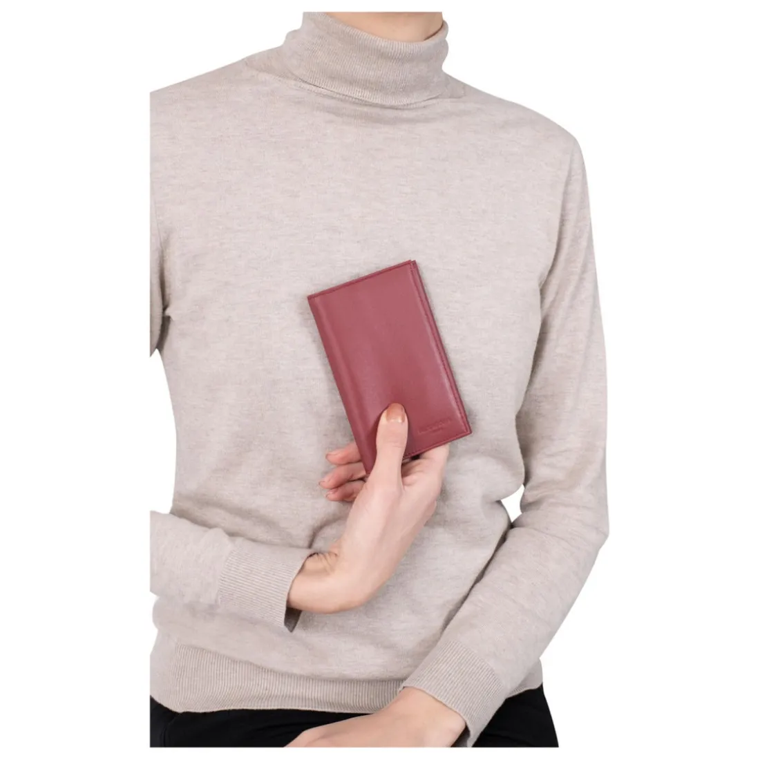 Porte-papiers Cuir SOFT Rouge Sid