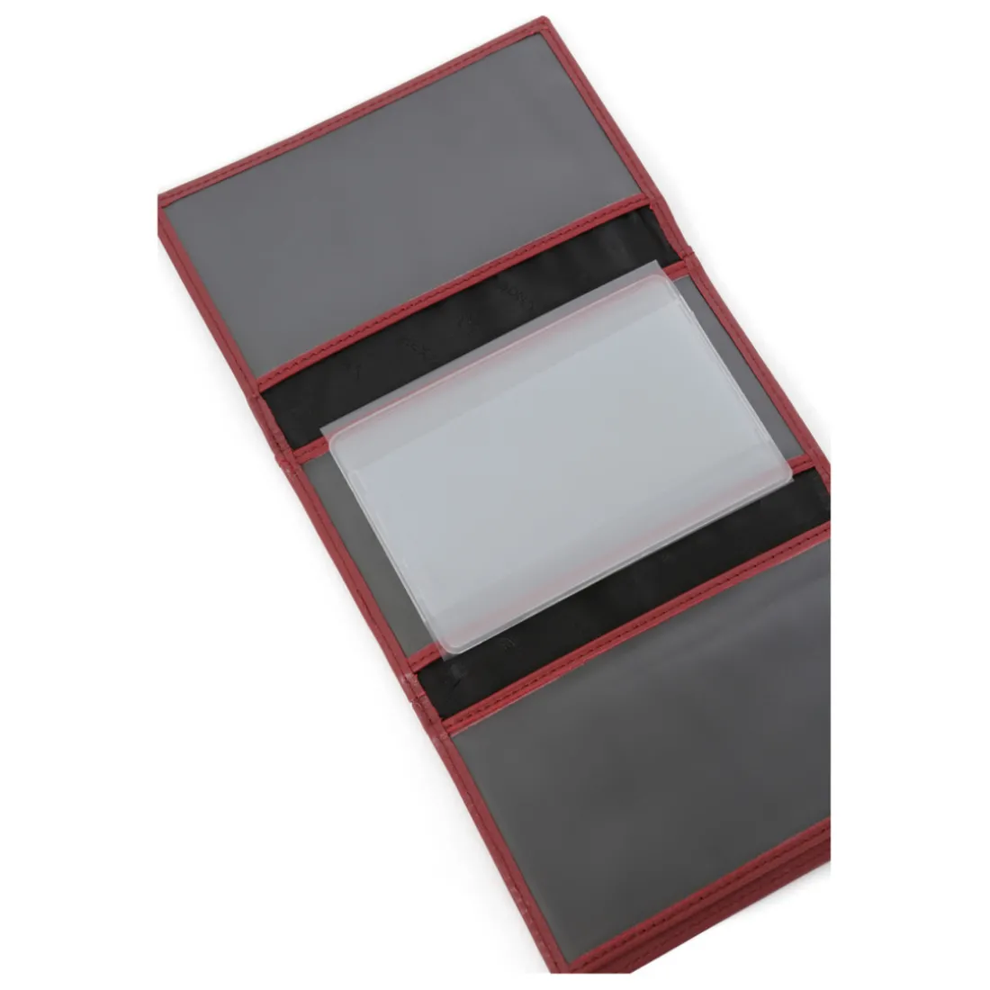 Porte-papiers Cuir SOFT Rouge Zev