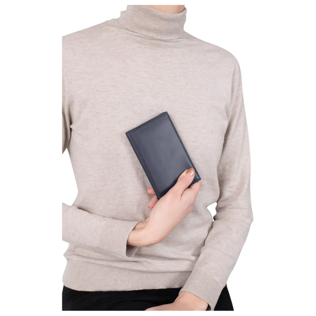 Porte-papiers Cuir SOFT Rouge Zev