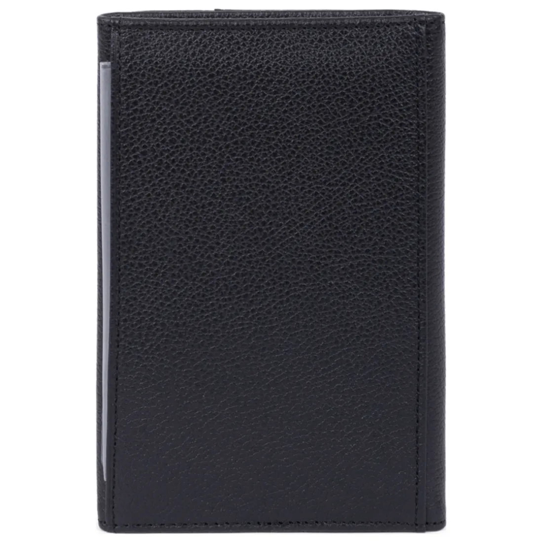Porte-papiers Stop RFID Cuir DUO Noir/Marine
