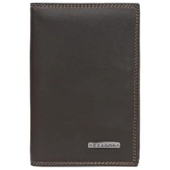 Porte-papiers Stop RFID Cuir SENSATION Marron foncé