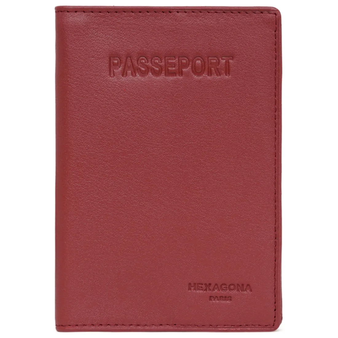 Porte-passeport Cuir SOFT Rouge