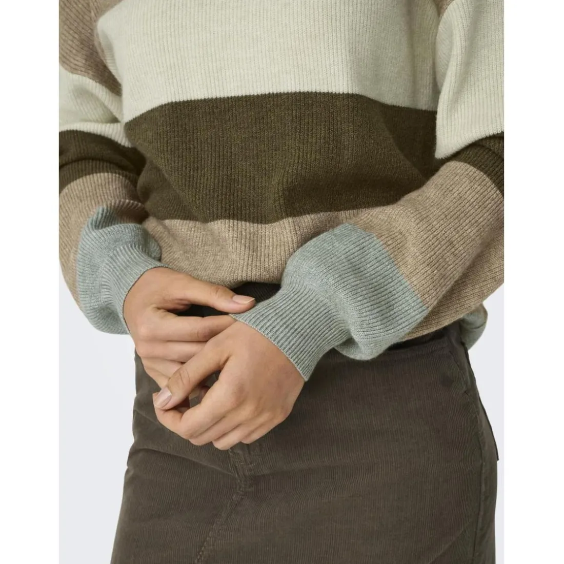 Pull à maille manches longues en viscose Léna