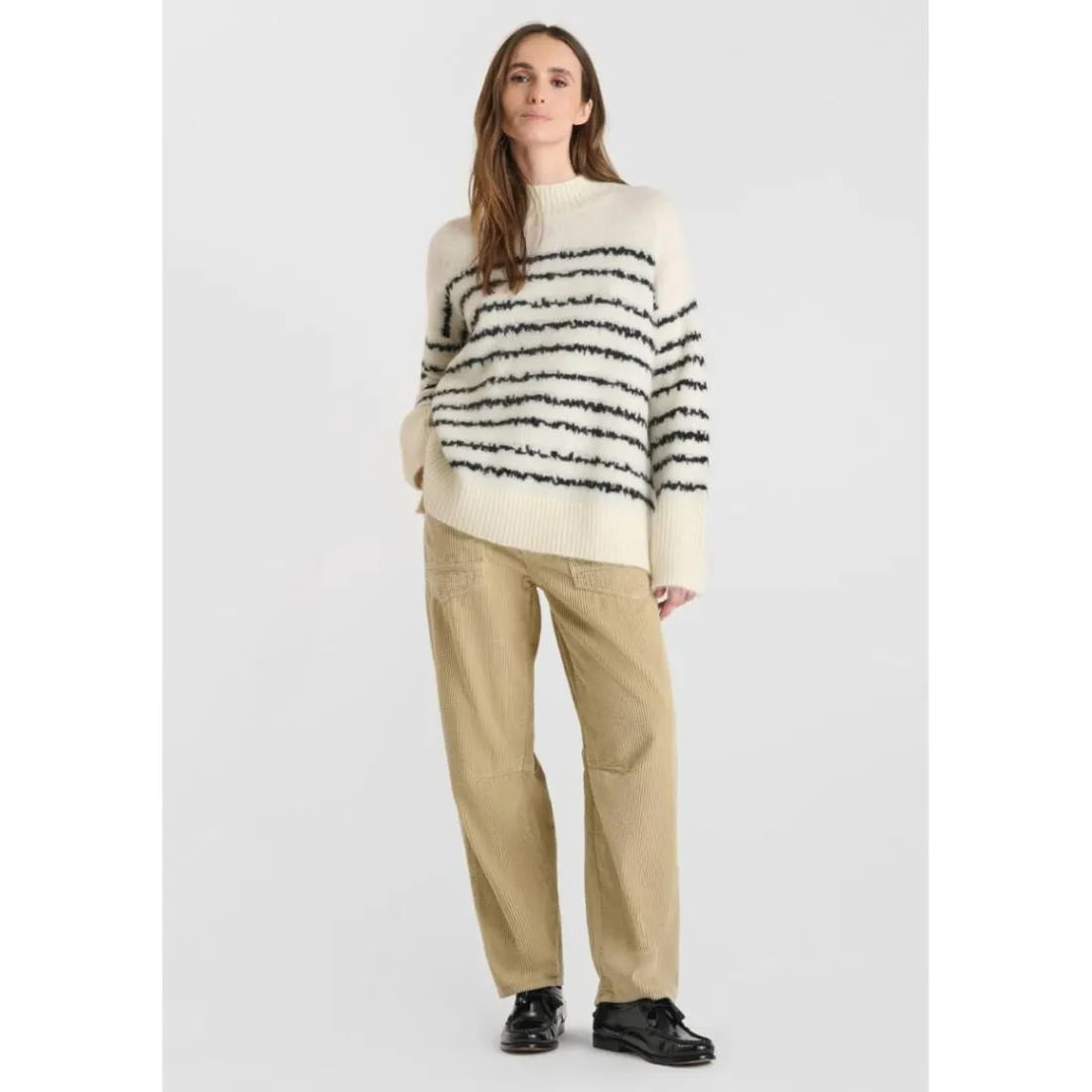 Pull AUGUST blanc Lucy en laine