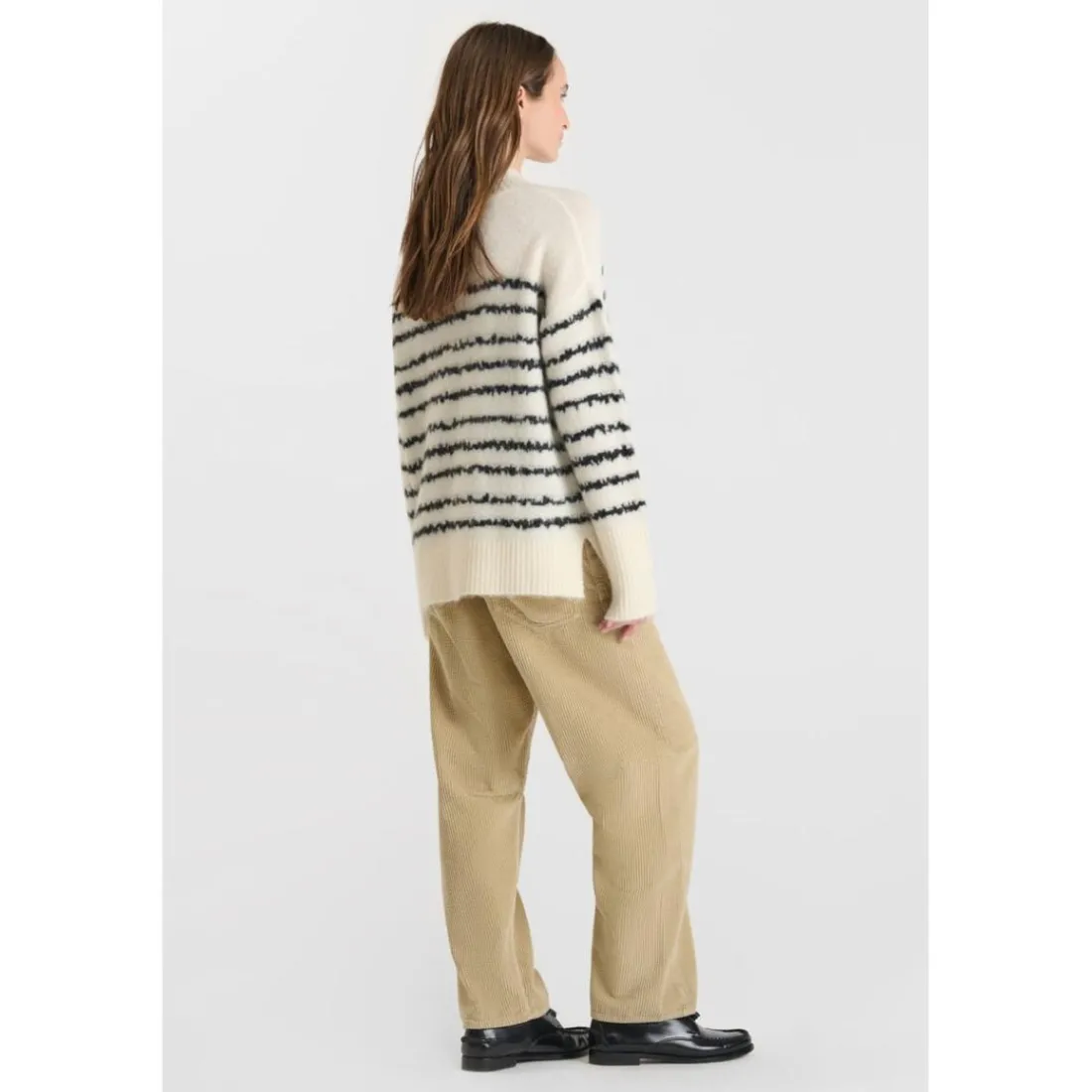 Pull AUGUST blanc Lucy en laine